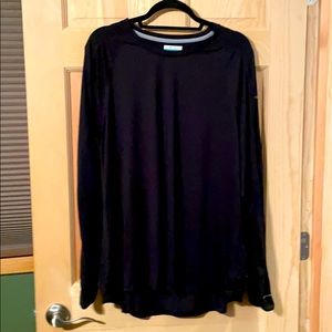 Columbia 2x black long sleeve omniwick shirt